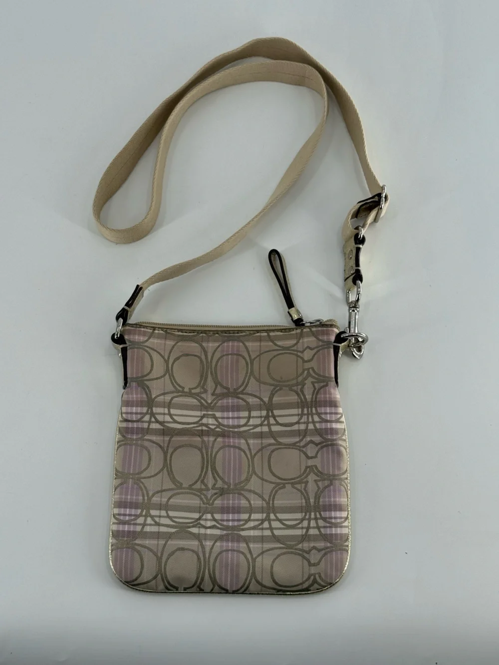 Coach Canvas Crossbody Plaid